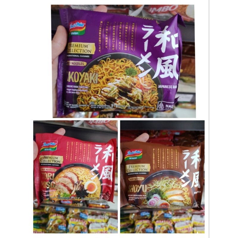 

1 bungkus!! Indomie premium collection shoyu koyaki tori miso/mie goreng/indomie kuah