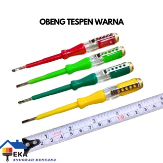 OBENG MIN/SCREWDRIVER TESPEN/TEST PEN MS-18 VOLTAGE TESTER AC/DC kecil  EAK