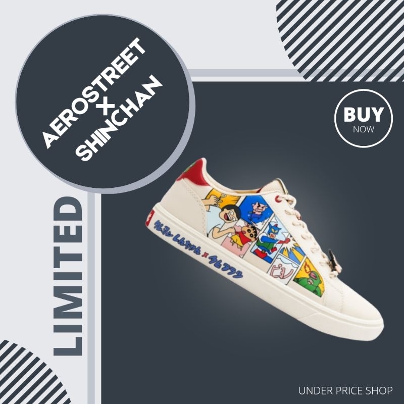 sepatu aerostreet x Shinchan v2 / sepatu aerostret x Shinchan v2 / sepatu aero x Shinchan v2 / sepat