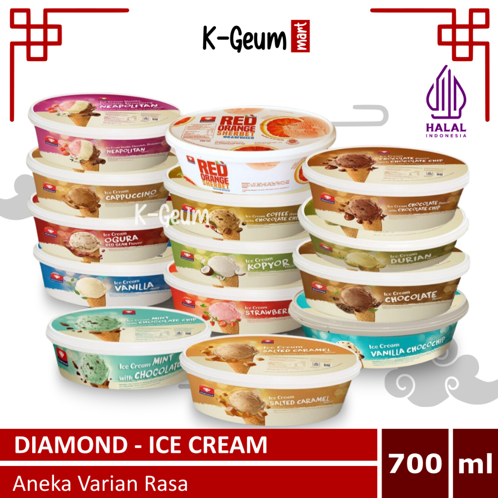 

Diamond Ice Cream | Es Krim Diamond 700ml