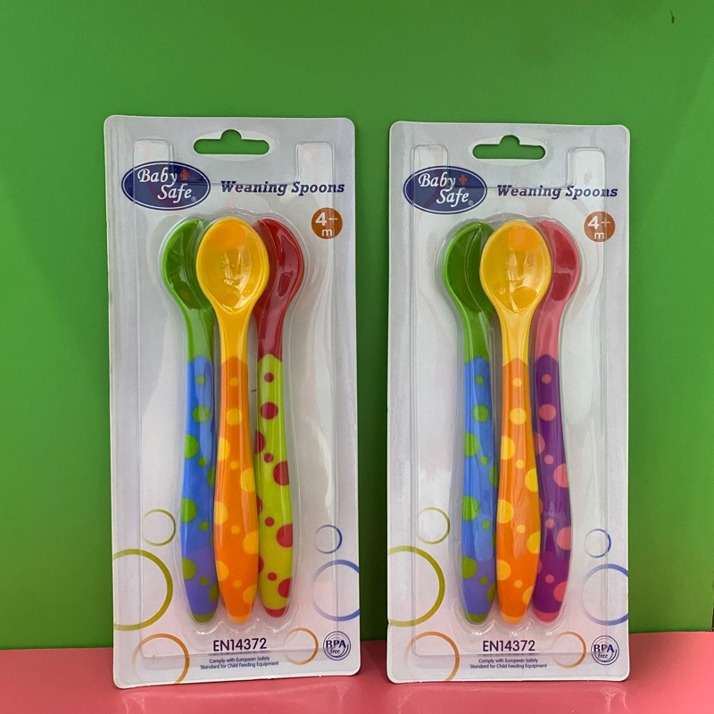 Baby safe weaning spoons