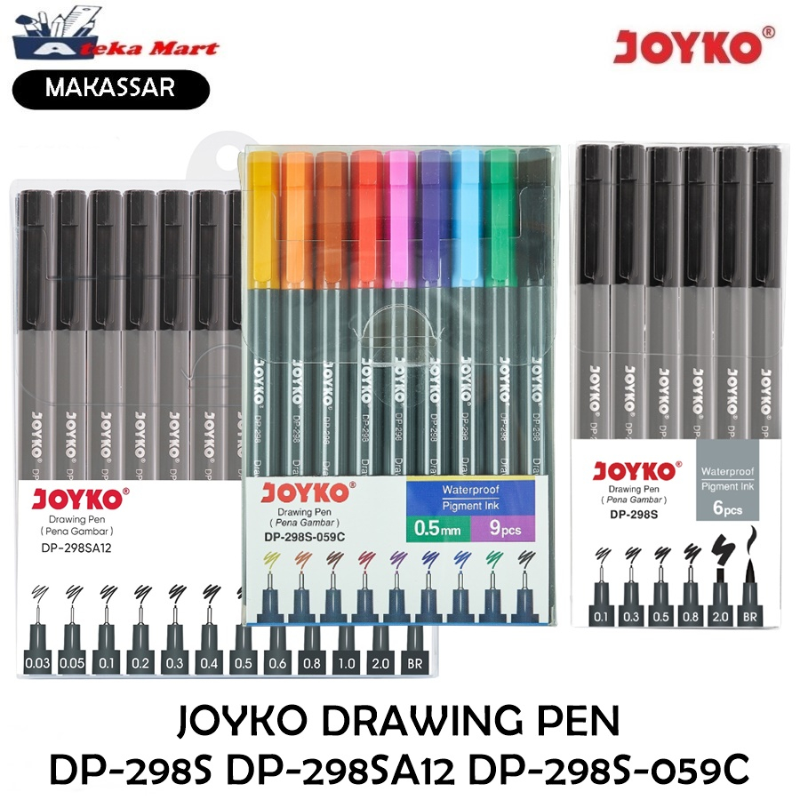 

JOYKO DRAWING PEN DP-298S DP-298SA12 DP-298S-059C / PENA MENGGAMBAR