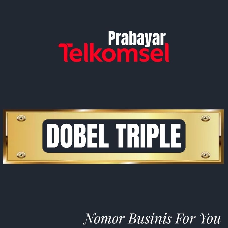 Kartu Perdana Telkomsel Nomor Cantik Telkomsel Dobel Triple Belakang