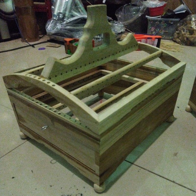 sangkar ambrukan no 5 22.5 x 27 kayu jati komplit