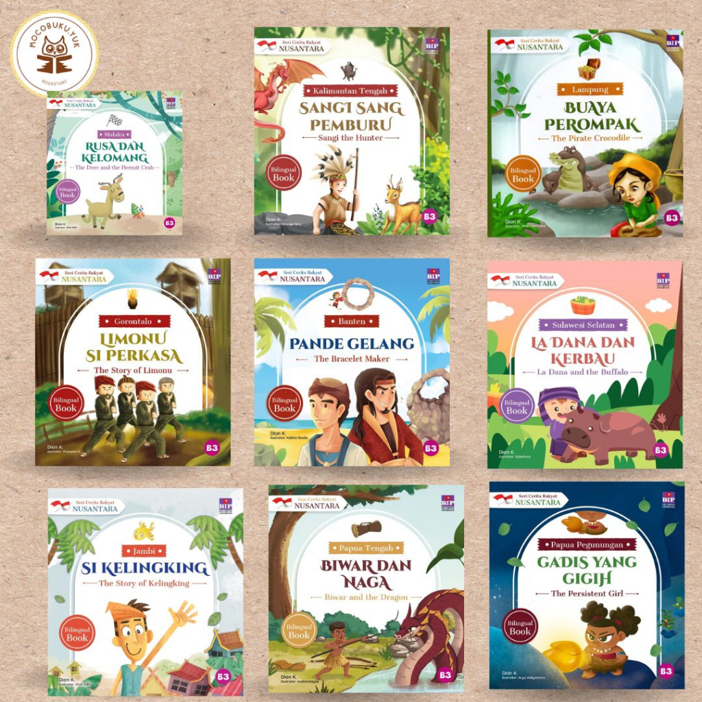 Seri Cerita Rakyat Nusantara: KALIMANTAN TIMUR, KALIMANTAN UTARA, KALIMANTAN TENGAH, BANGKA BELITUNG