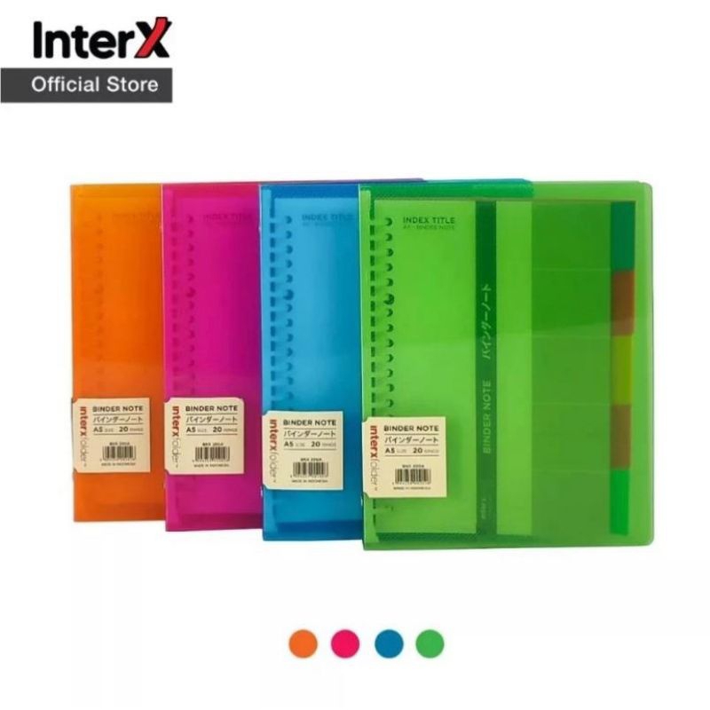 

Binder Note A5 Transparan Inter X