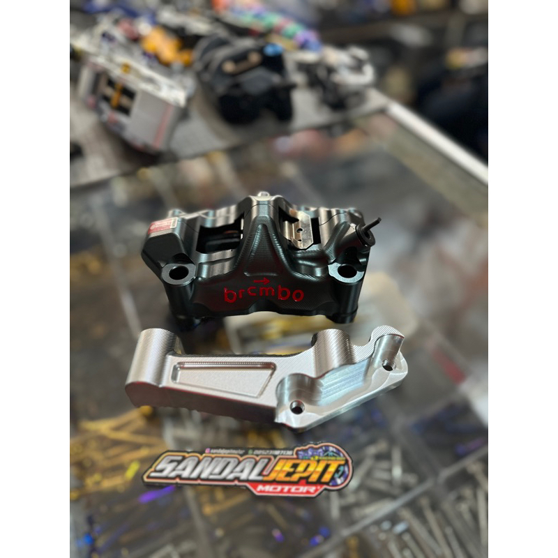 KALIPER BREMBO GP4RS IMPORT FULL CNC SET BREKET KALIPER