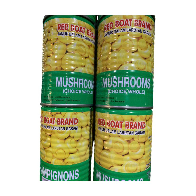 

Jamur Kaleng / Jamur Red Boat Brand / Mushrooms