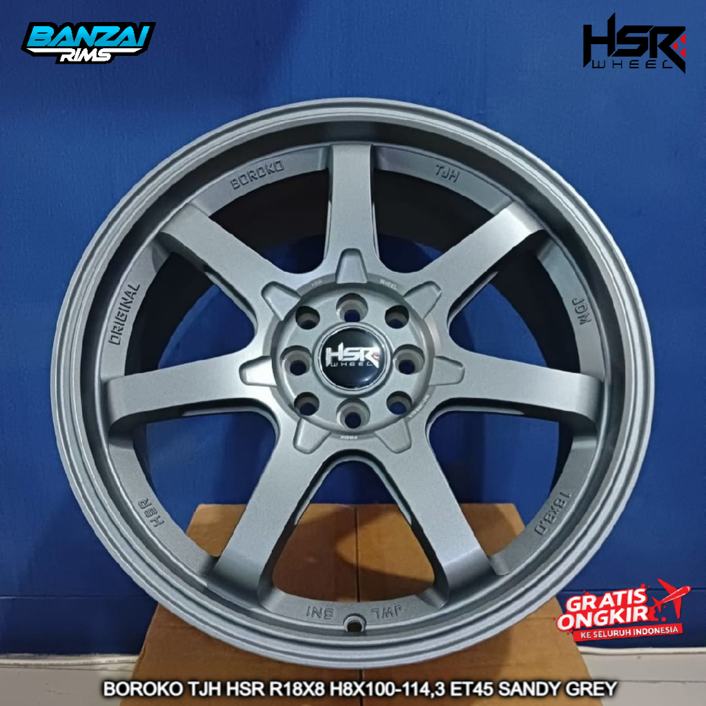 Velg Mobil Racing HSR BOROKO TJH Ring 18 Pelek Mobil Baleno Honda Freed Jazz Mobilio Toyota Avanza N