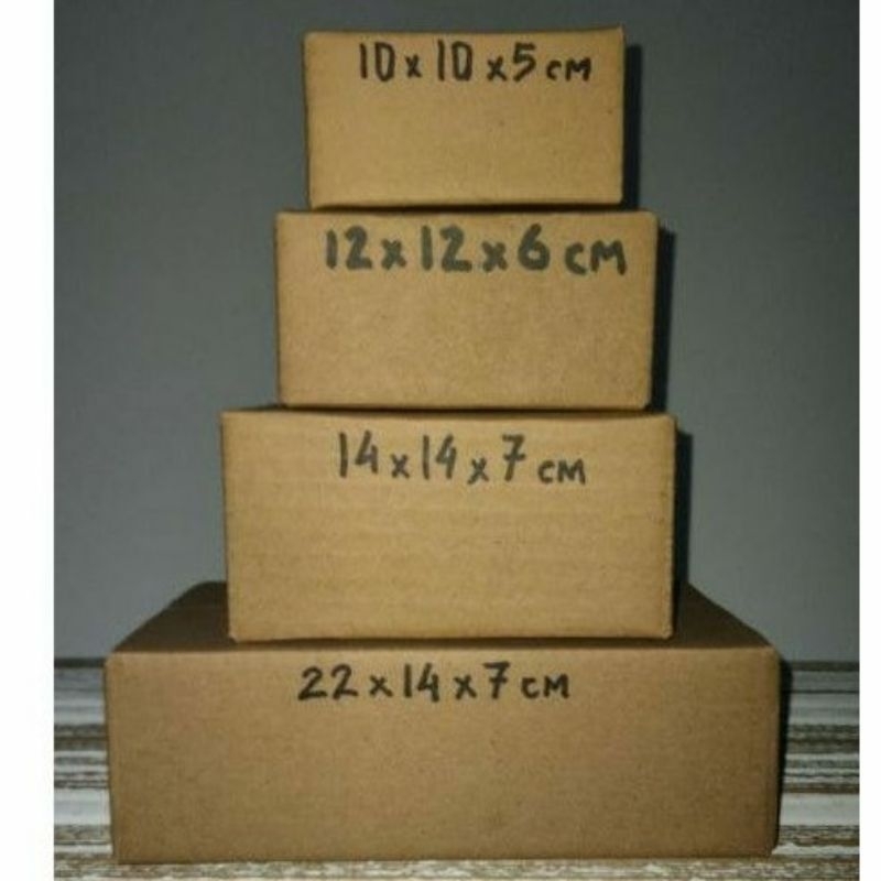 

Kardus 10 x 10 x 5 cm/12x12x6cm/14x14x7cm/22x14x7cm kardus packing