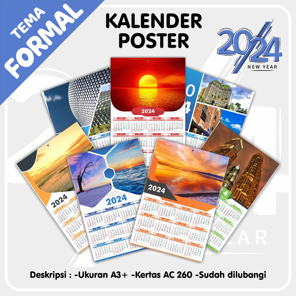 

Kalender dinding FORMAL - Kalender poster formal