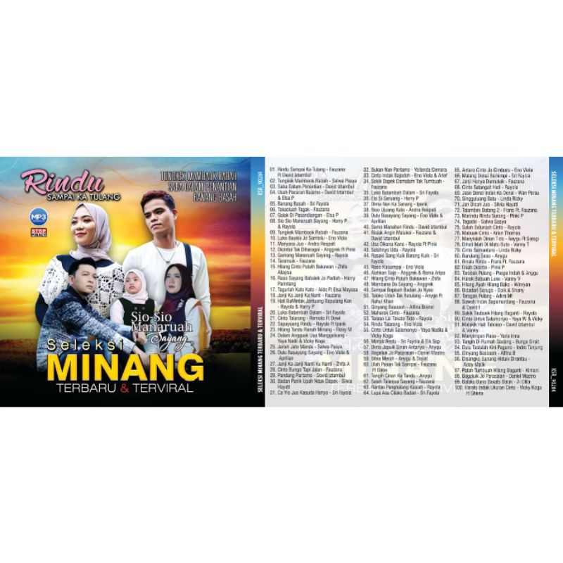 kaset musik Mp3 Seleksi Pop Minang Terbaru - 2023