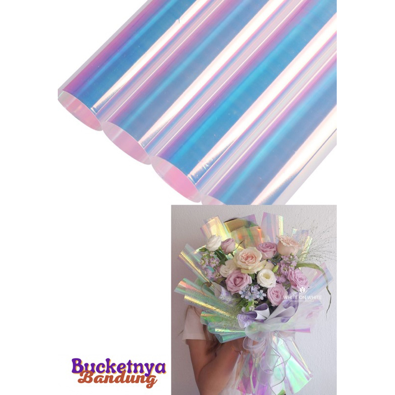

5 LEMBAR KERTAS HOLOGRAM // CELLOPHANE HOLOGRAM// HOLOGRAM WRAPPING PAPER ( 50cmx50cm)