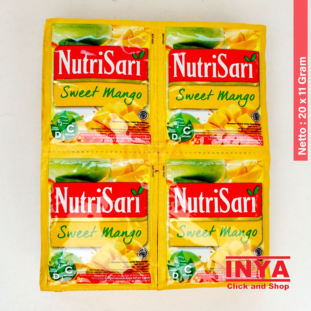 

NutriSari Sweet Mango 20x11gr Renceng - Minuman Serbuk - Instant Powder Drink