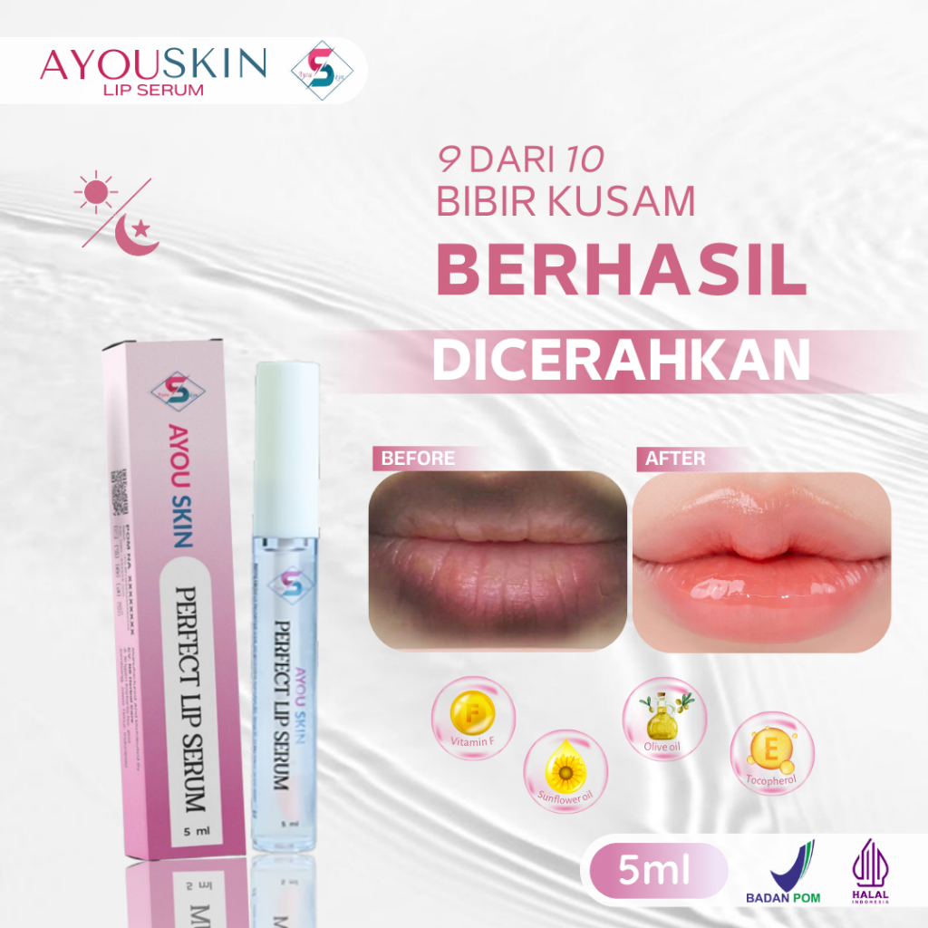 Serum Bibir Pemerah Bibir Pink Alami Lip Serum Mengenyalkan Bibir Lip Serum Mencerahkan Bibir Hitam 