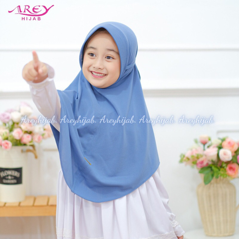 KERUDUNG ANAK Bergo Kiya Ori By Arey Hijab
