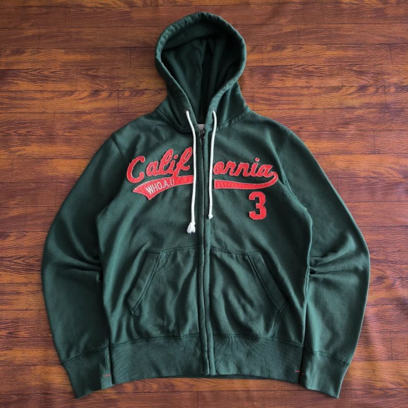 HOODIE WHO AU CALIFORNIA GREEN ORIGINAL