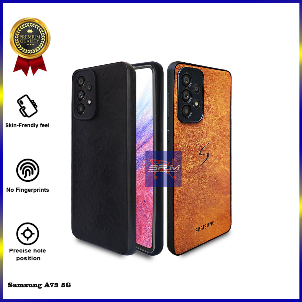 Casing Samsung A73 5G Softcase PREMIUM Leather Case Slim Kulit