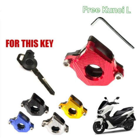 Sarung Cover kunci kontak bahan cnc nmax/lexi/mio/mio3/fino 125/mio s/mio z