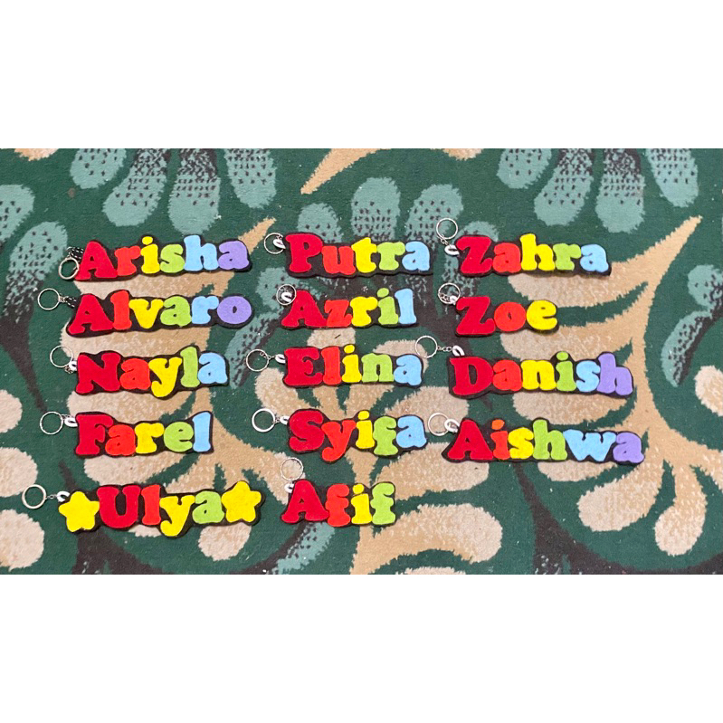 GANCI NAMA FLANEL RAINBOW