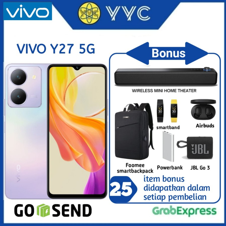 VIVO Y27 5G RAM 6/128GB - GARANSI RESMI