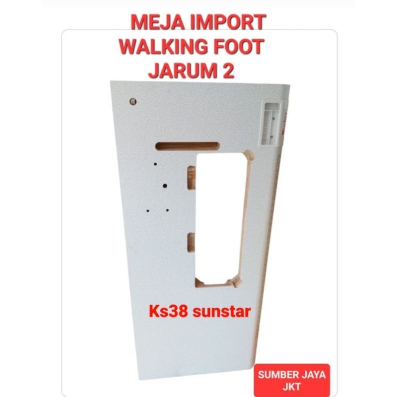 meja mesin jahit walking foot jarum2 import(benho/shunfa)