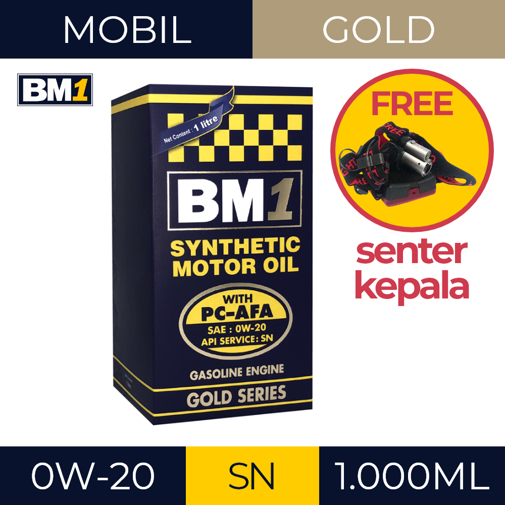 OLI MOBIL GASOLINE BM1 GOLD SERIES 0W-20 SN (1L)