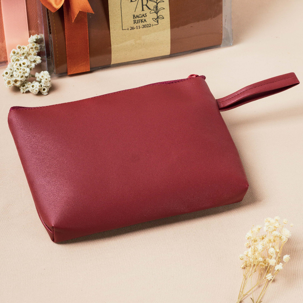 Pouch Kapal Botega | souvenir pernikahan dompet kosmetik tas kecil souvenir kantor hotel aqiqah ulan