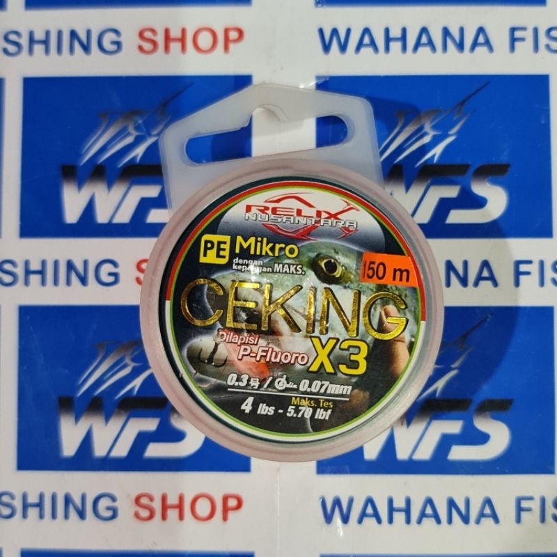 Senar PE Relix Nusantara Ceking 4 lbs