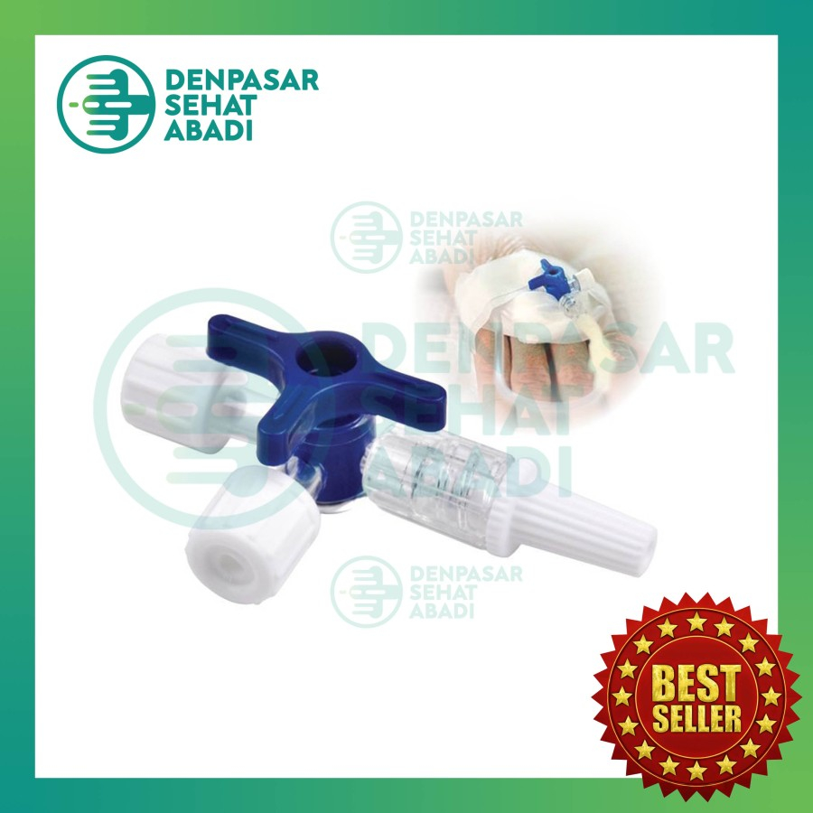 ONEHEALTH Konektor Infus Three Way Stopcock IV Line