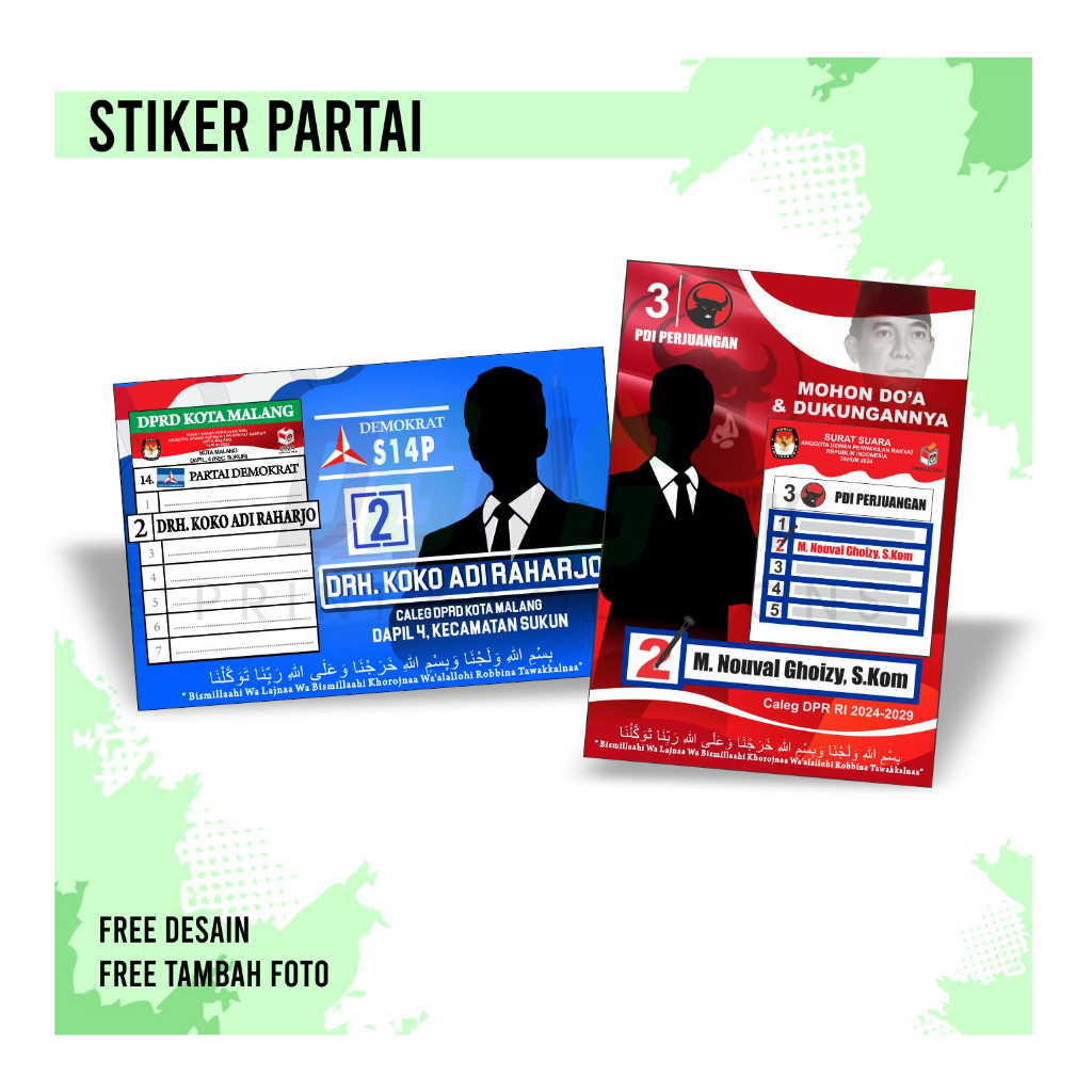 

STIKER CALEG,PILPRES,PEMILU HARGA MURAH