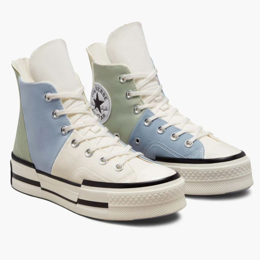 Sepatu Sneakers Unisex CONVERSE Chuck 70 Plus High Summit Sage Egret Original A04370C