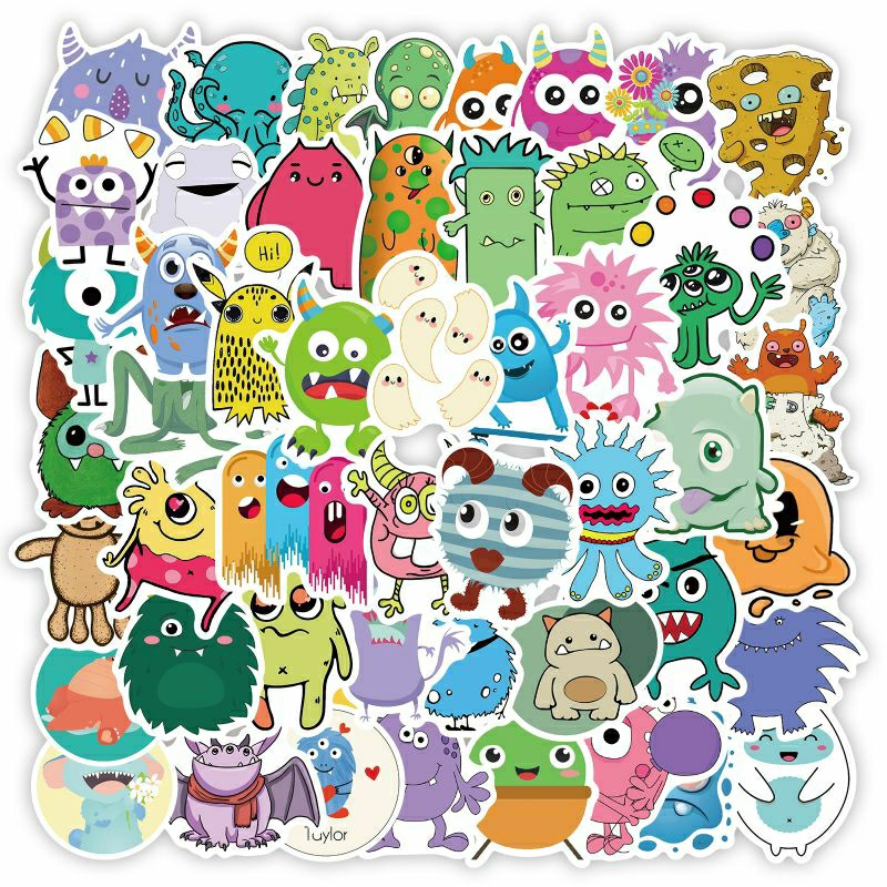 

20/40/60 Stiker Monster Lucu Stiker Untuk Anak Mainan Anak Murah