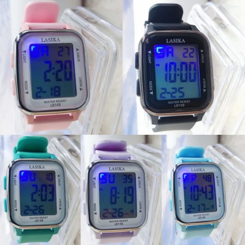 [WARNA] JAM TANGAN LASIKA PERSEGI MODEL TERBARU