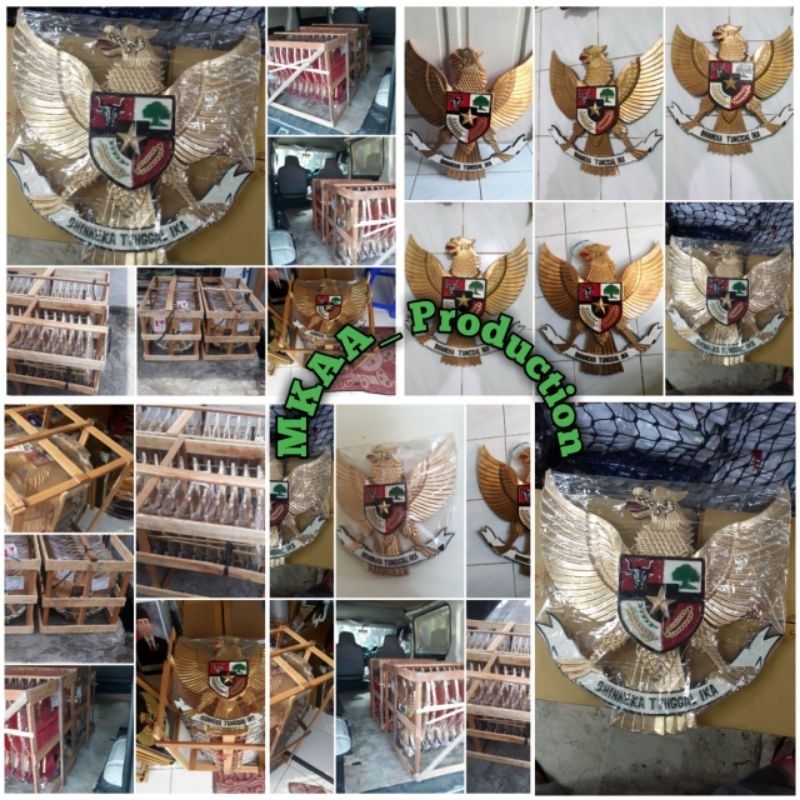 Garuda pancasila kayu