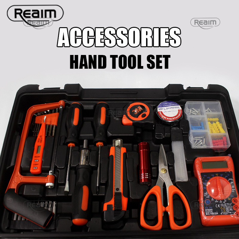 Reaim Hand Toolset 113PCS Set Toolkit Toolbox malltank tool box kit toolskit Reaim-Gjtz113