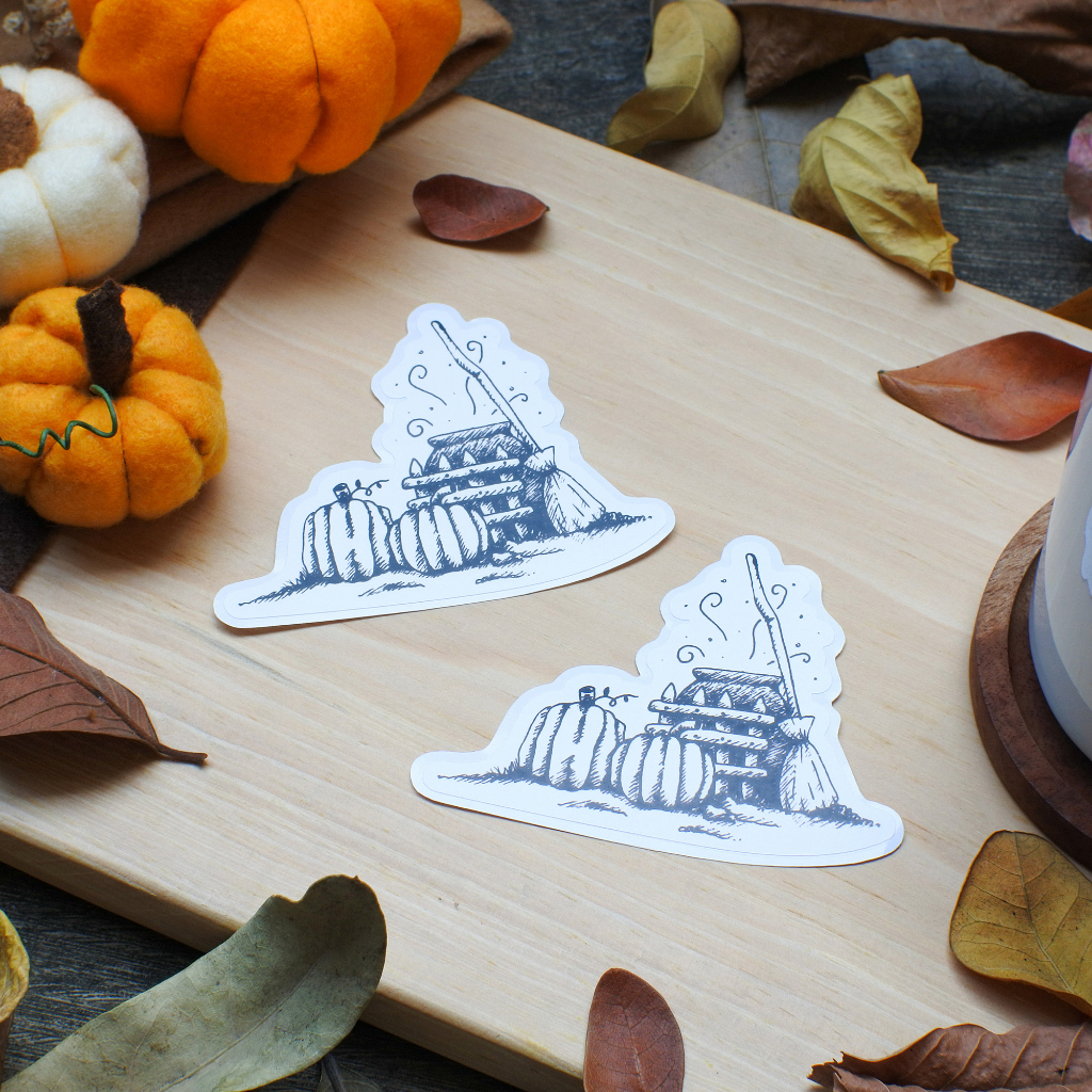 

Halloween Flake Diecut Sticker - Stiker Halloween Dekorasi Planner Bujo Agenda Autumn/Musim Gugur by Lun Projects