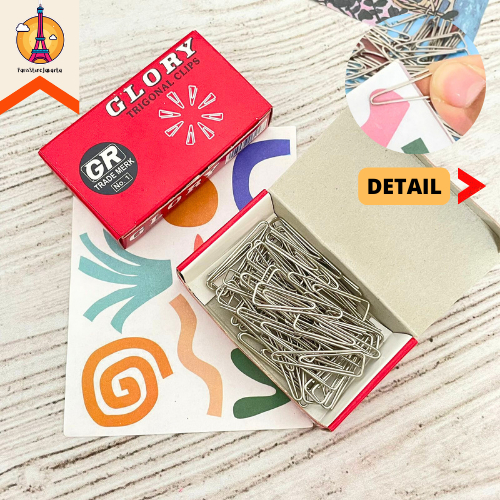 

Paper Clip Trigonal Penjepit Kertas Glory 1 Box