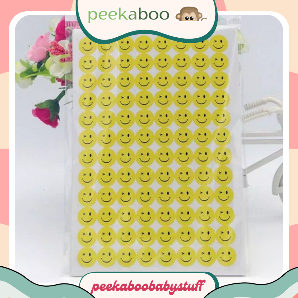 

STICKER REWARDS ANAK - SMILE WINK YELLOW || STICKER REWARD ANAK || STIKER LUCU DIY MURAH