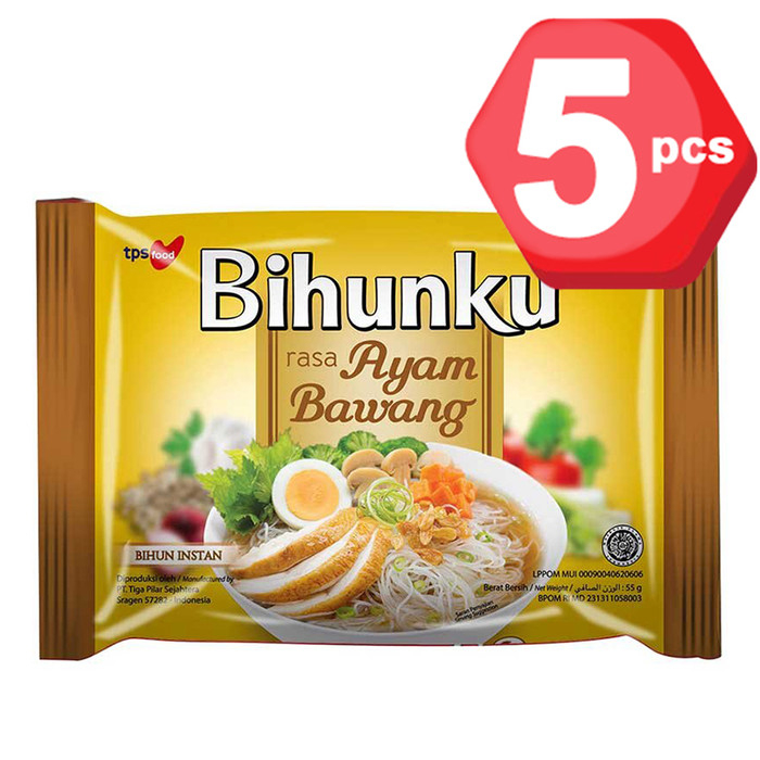 

Bihunku Bihun Instan Ayam Bawang 55g 5pcs