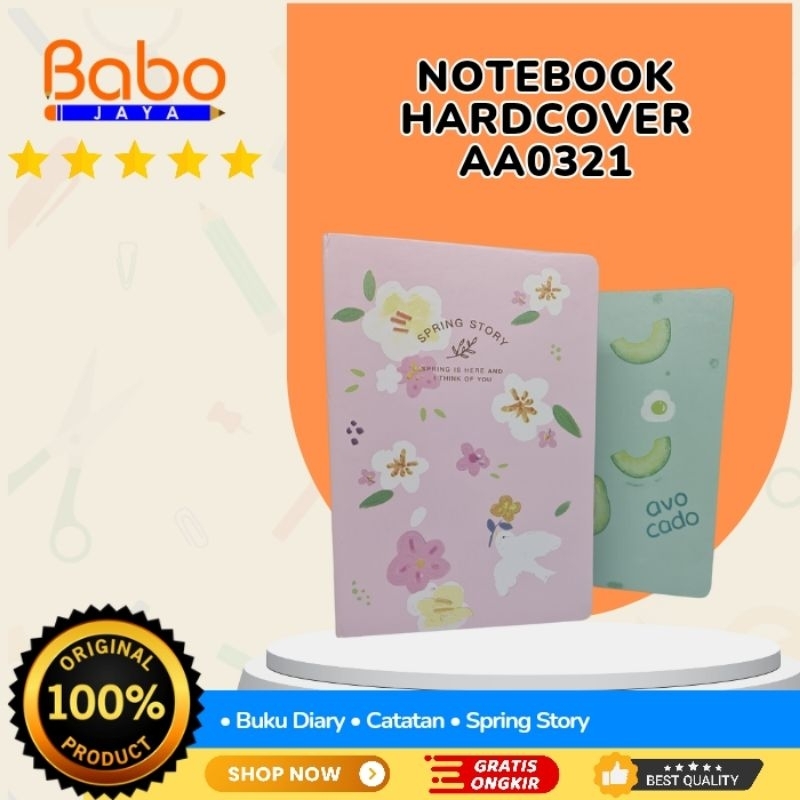 

BABO JAYA Notebook Hard Cover AA0321 , Buku Diary , Buku Catatan