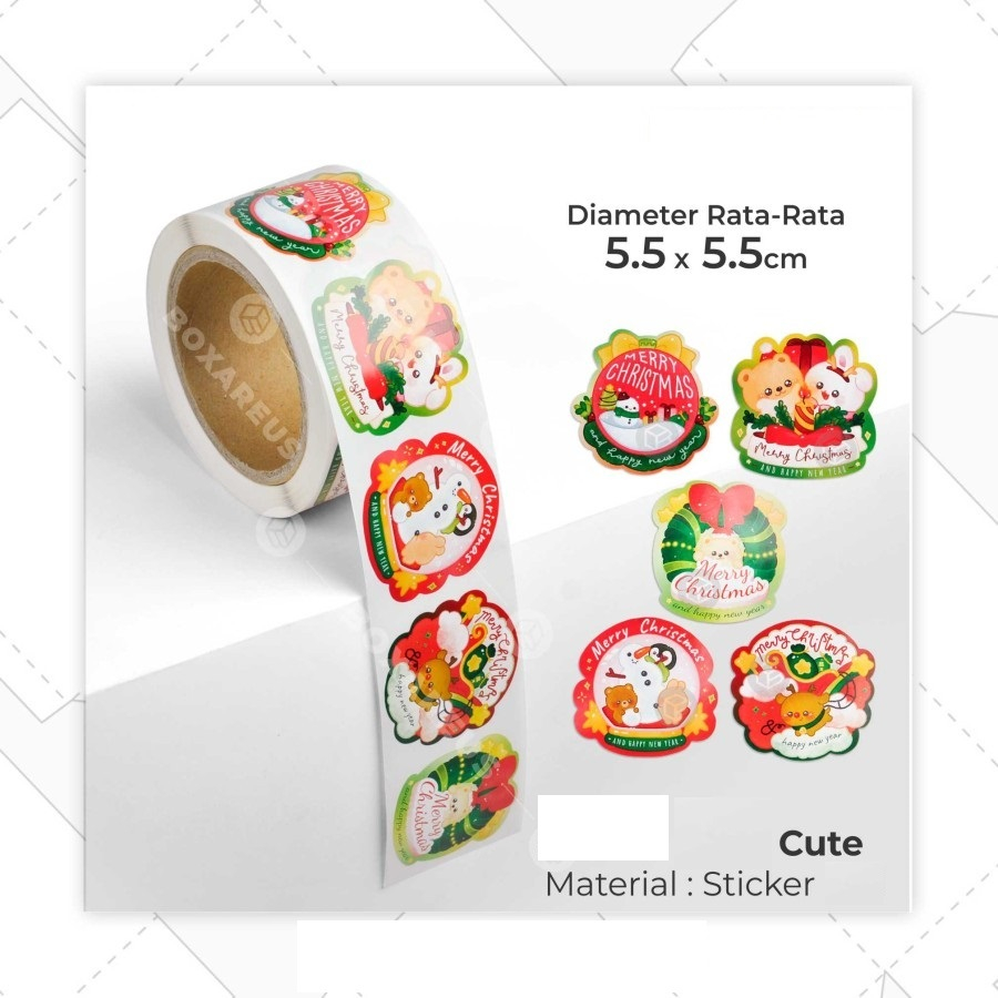 

Stiker Christmas / Stiker Natal/Kertas tempel Cute Characters