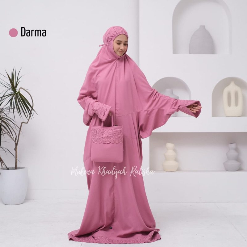 Mukena Terusan Khadijah Premium Free Tas