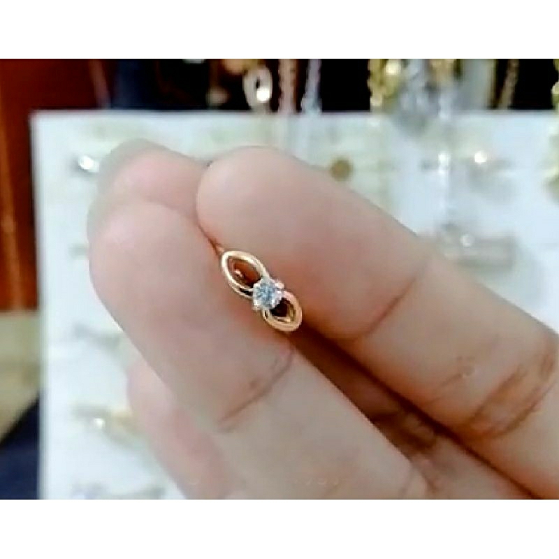 Anting pita mata satu xuping premium