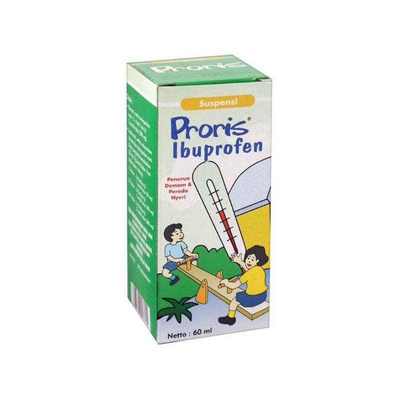 PRORIS SIRUP PRORIS FORTE 60ml/ IBUPROFEN SIRUP ANAK/OBAT PENURUN PANAS  OBAT SAKIT GIGI ANAK