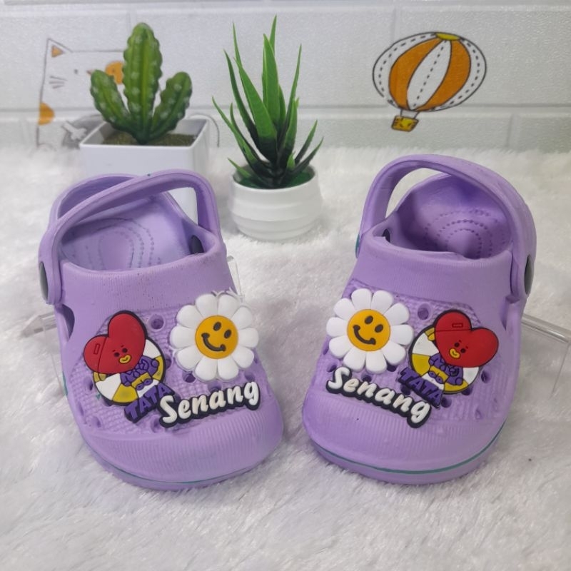 	 sandal anak baim perempuan tali belakang karakter senang matahari 18-23	
