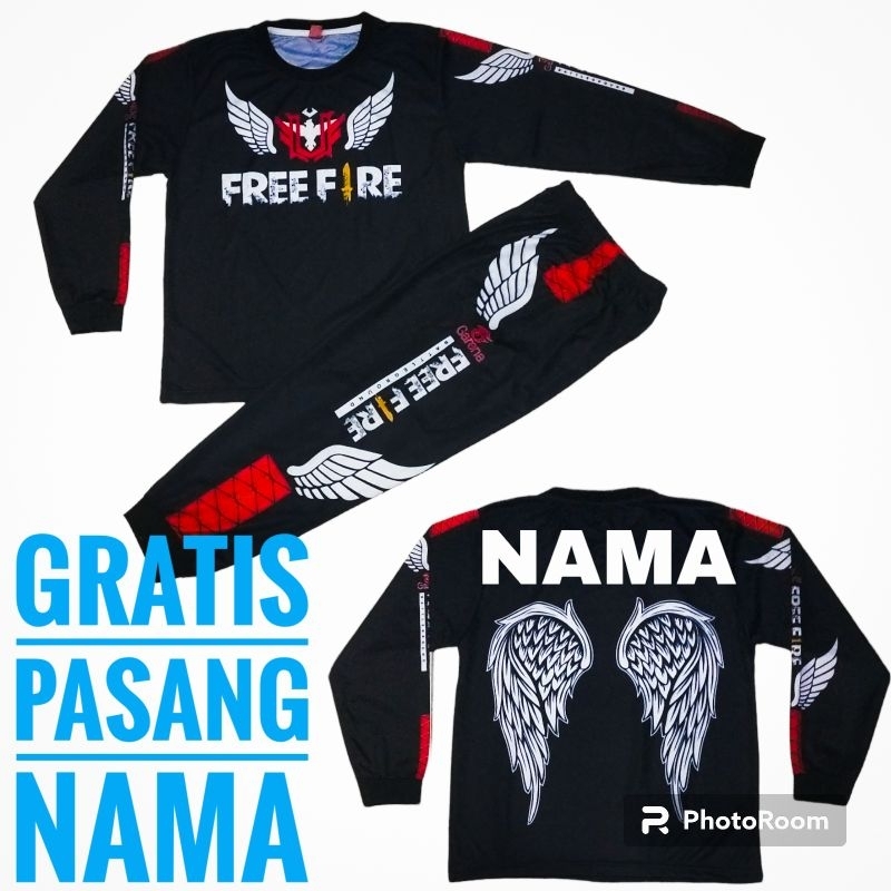 SETELAN BAJU FREE FIRE/SETELAN CELANA BNL/SETELAN BAJU ANAK BOBOIBOY LENGAN PANJANG, SETELAN BAJU PI