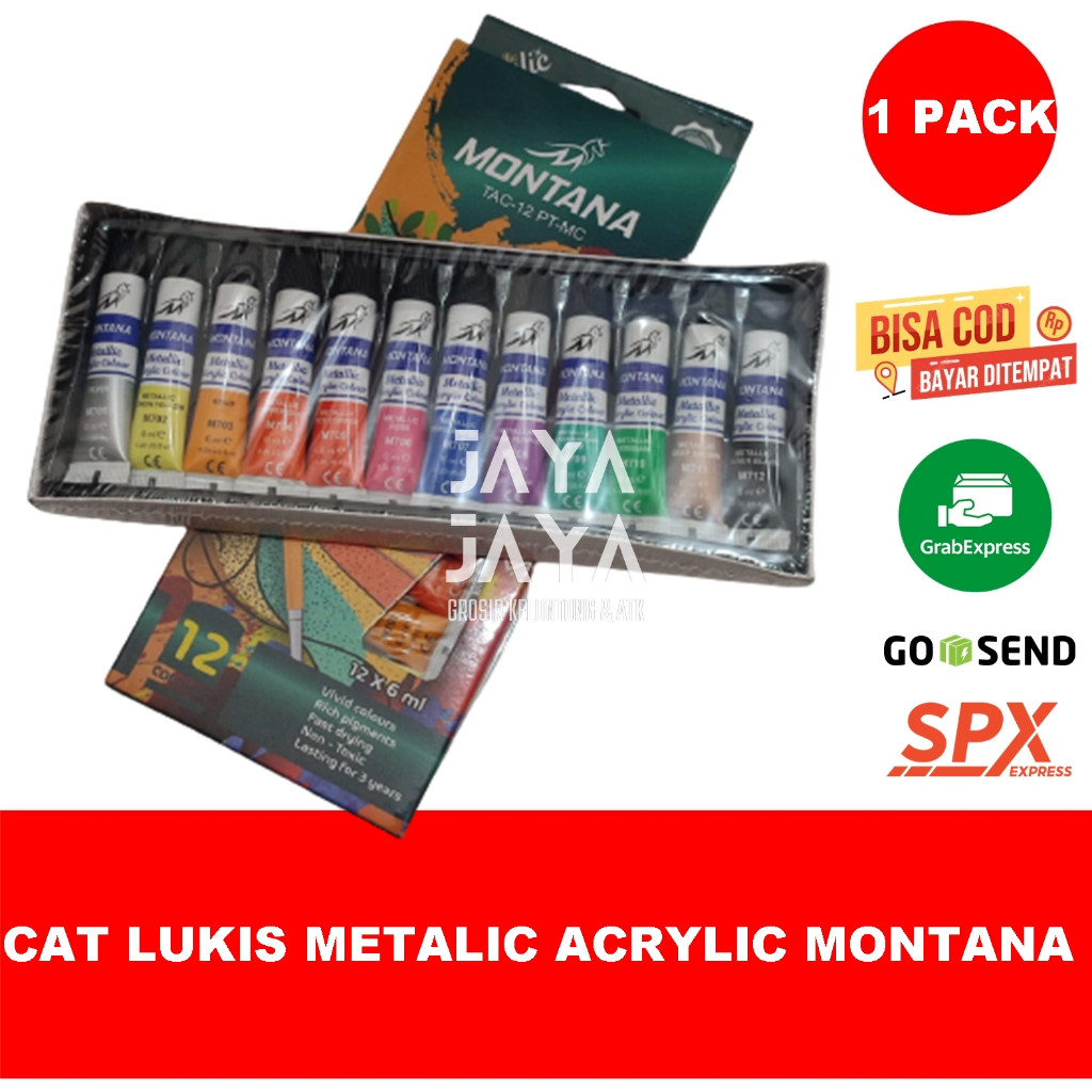

CAT LUKIS METALIC ACRYLIC BEST SELLER ISI 12 PCS CAT LUKIS/ CAT ACRYLIC/ CAT WARNA