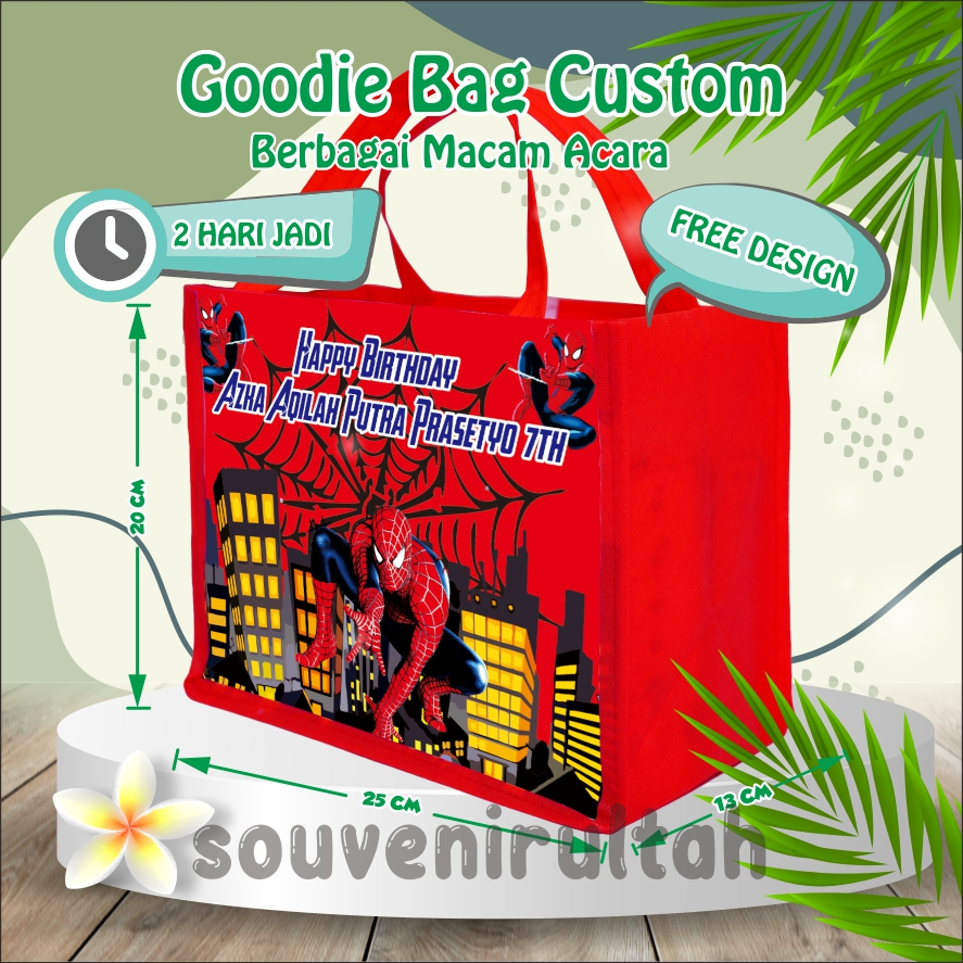 

TAS ULTAH TERLARIS / TAS ULANG TAHUN / TAS CUSTOM / SOUVENIR ULTAH / HARGA TERMURAH / TEBAL 75 GSM