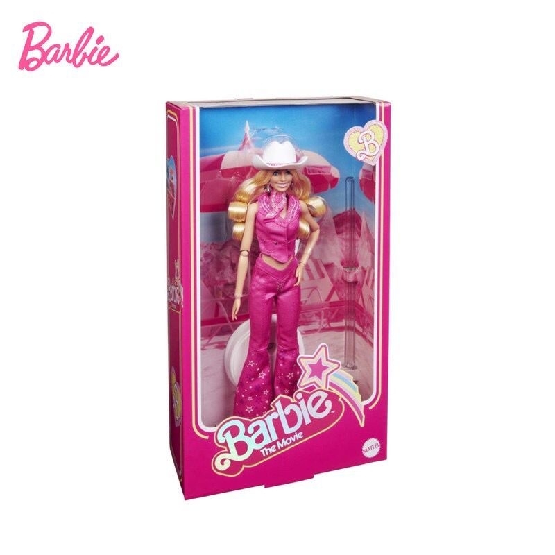 boneka barbie the movie margot in pink western outfit